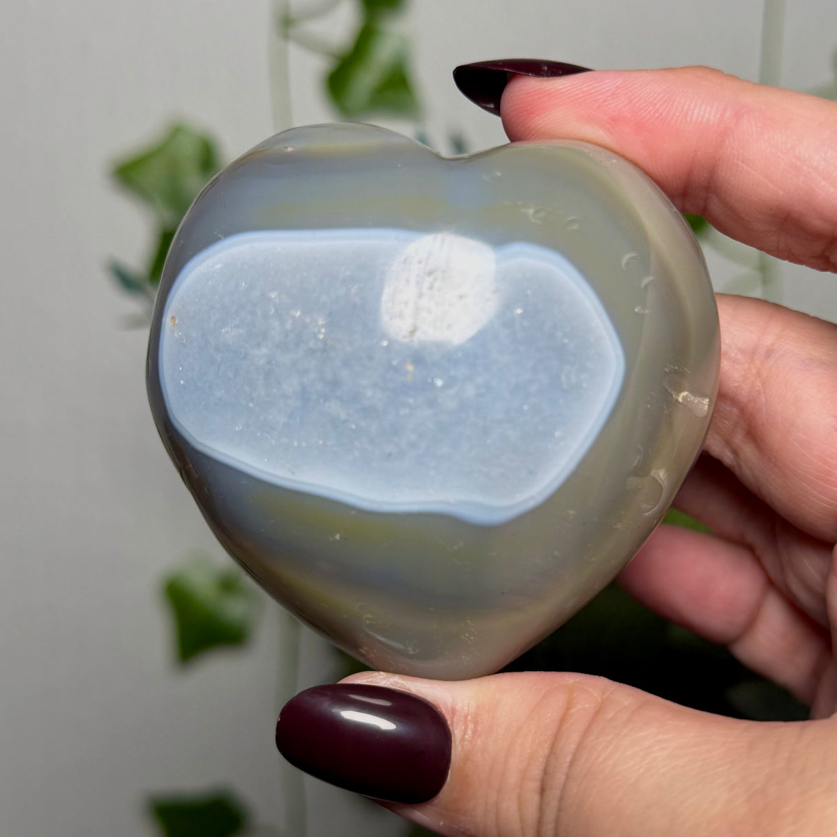 Orca Agate Heart 19B