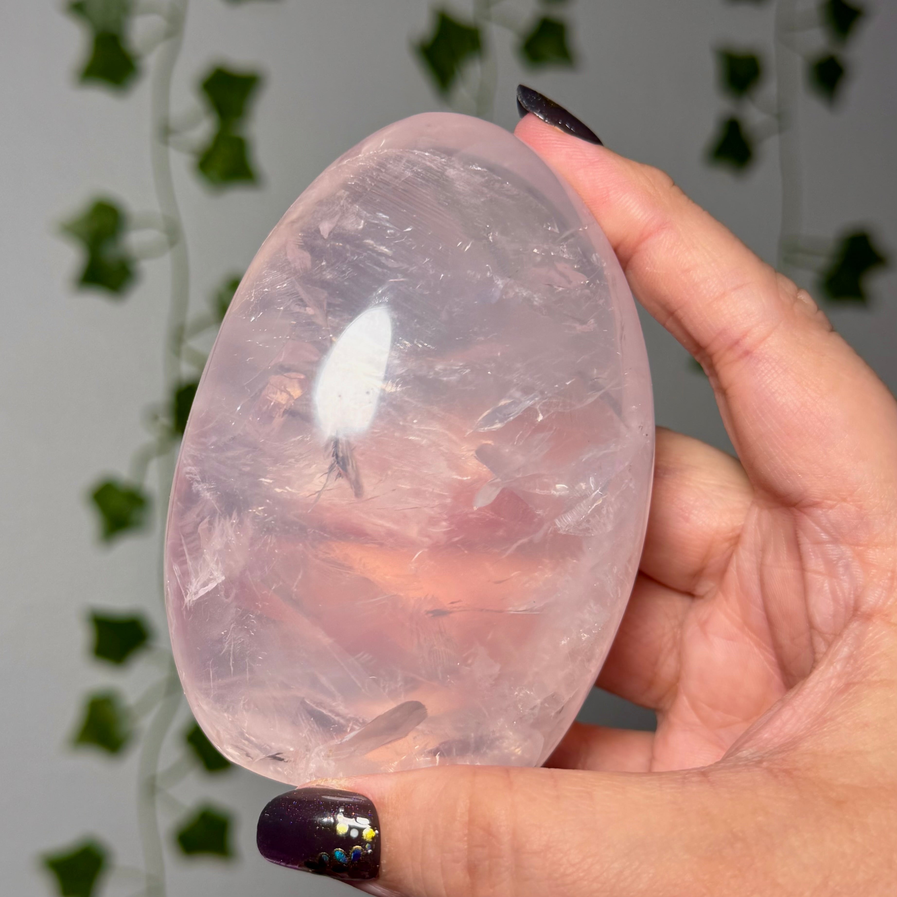 Rose quartz with star Freeform 72B