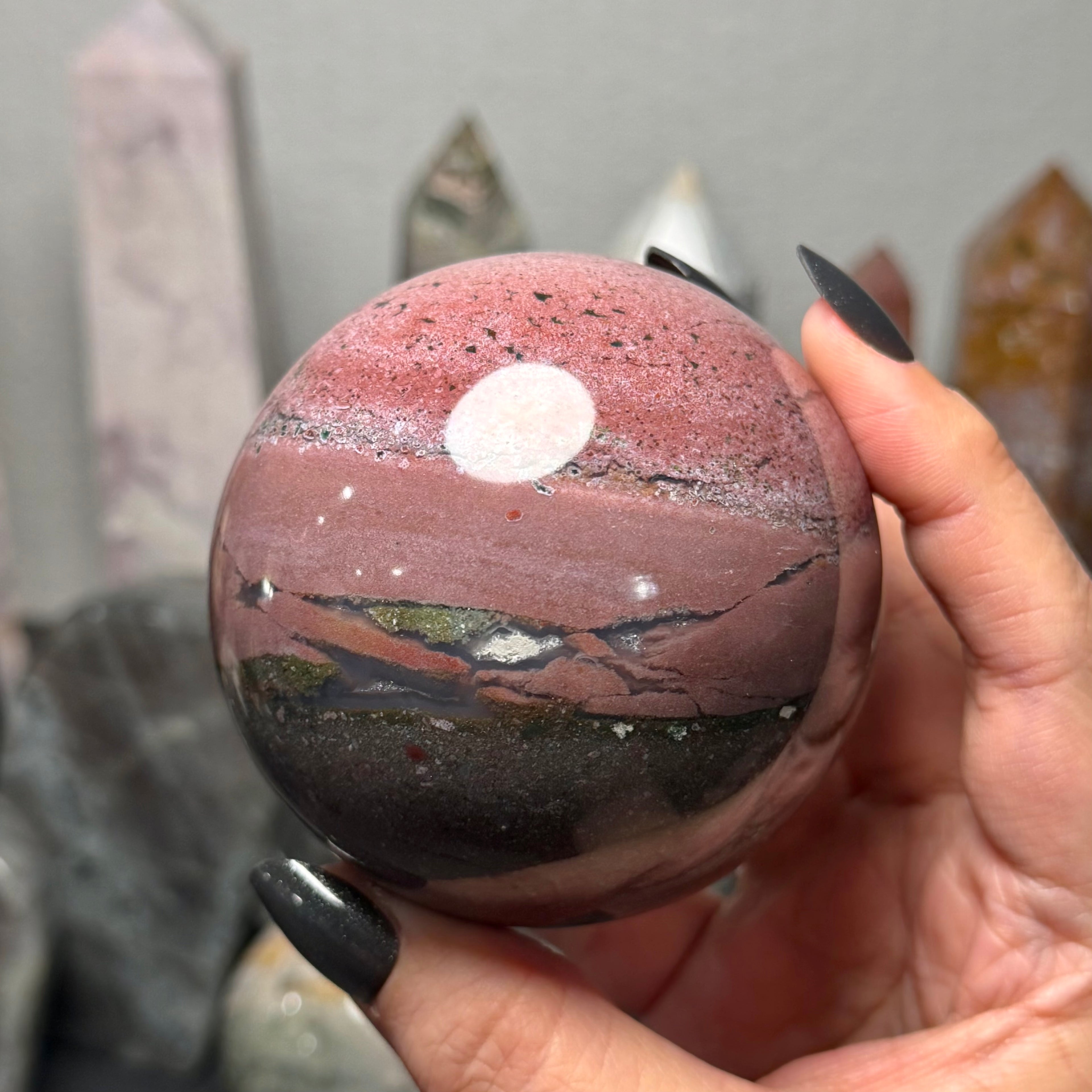 Ocean Jasper Sphere