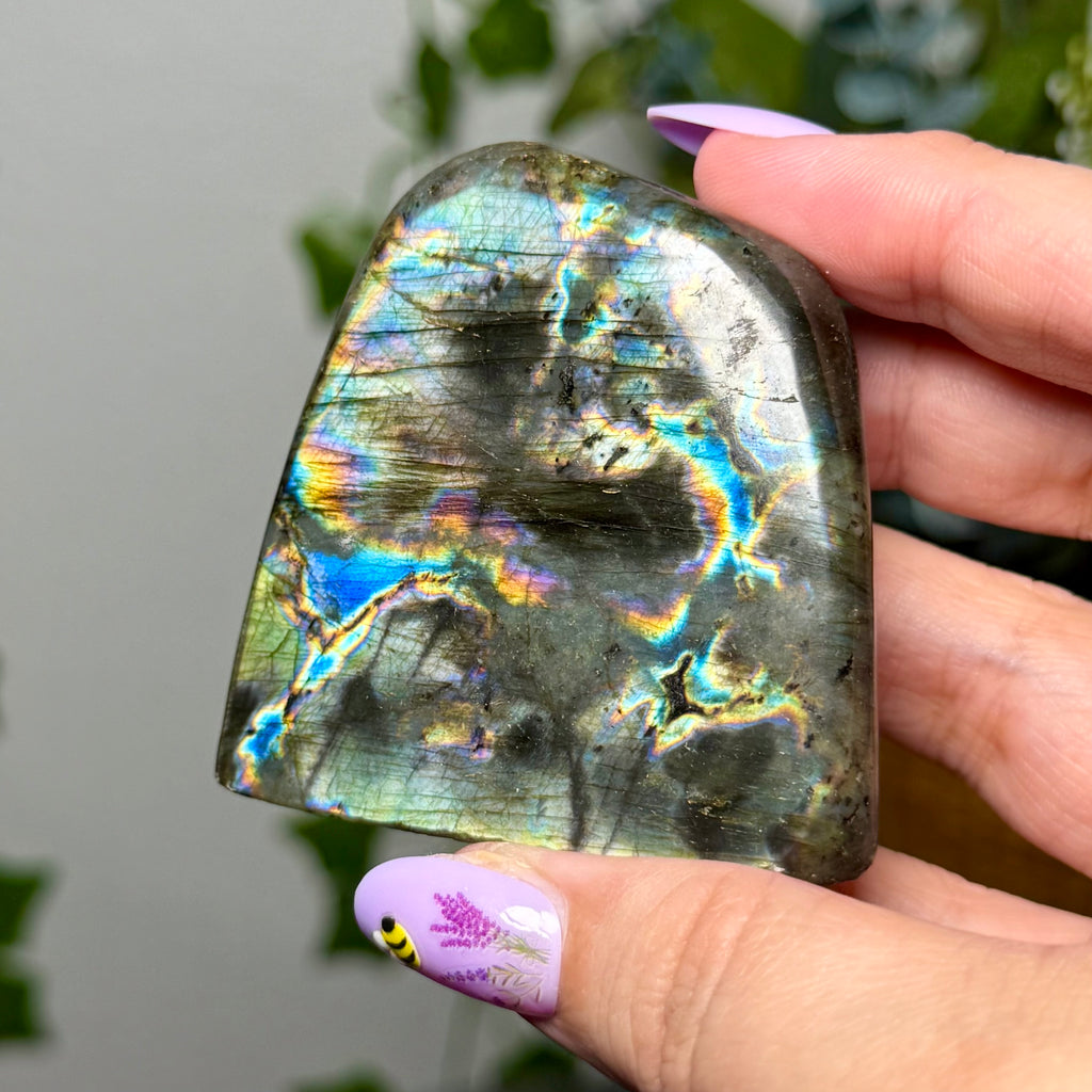 Aqua Silver Sheen Labradorite Freeform 22