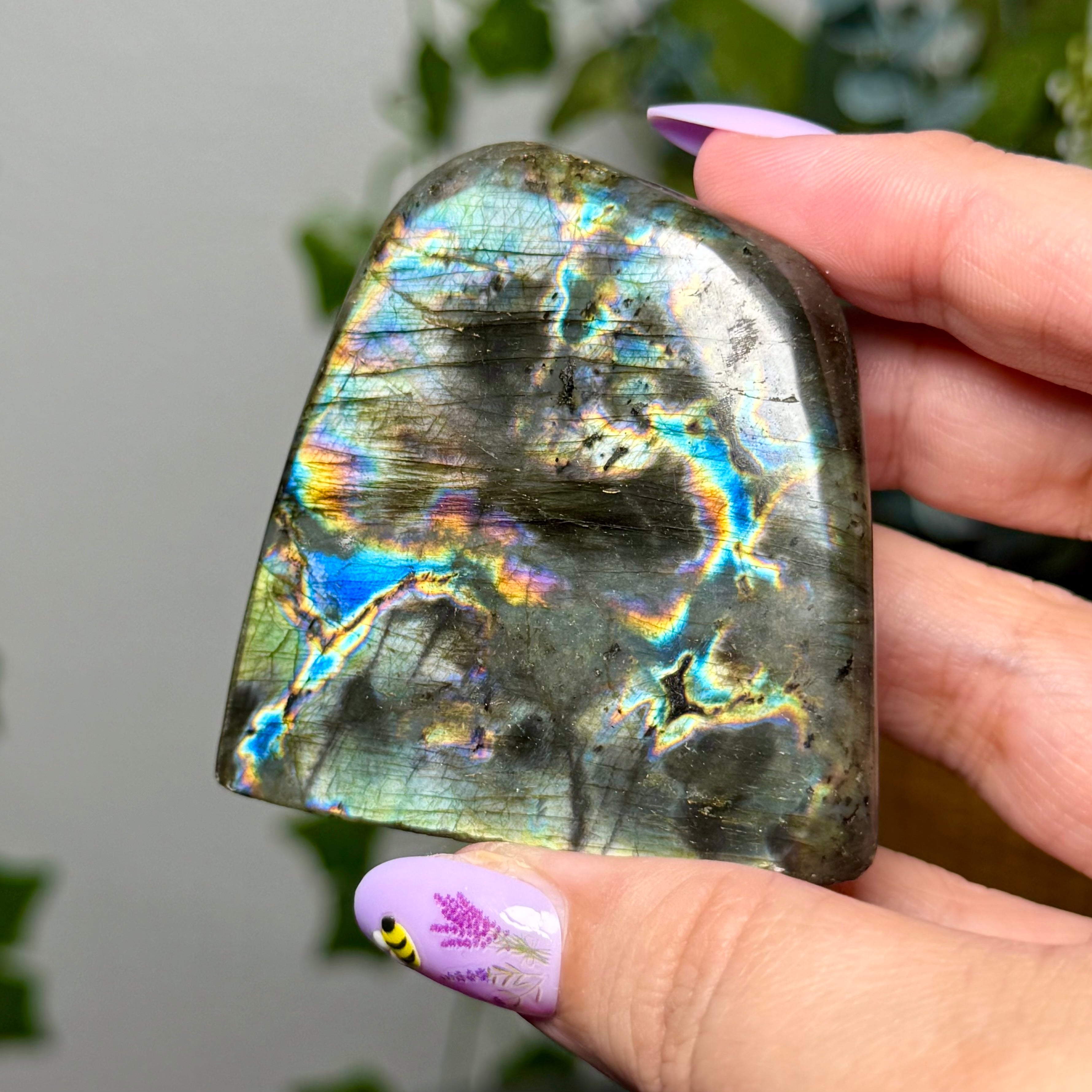 Aqua Silver Sheen Labradorite Freeform 22