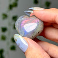 Mini labradorite heart 6B