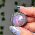 Mini labradorite heart 6F