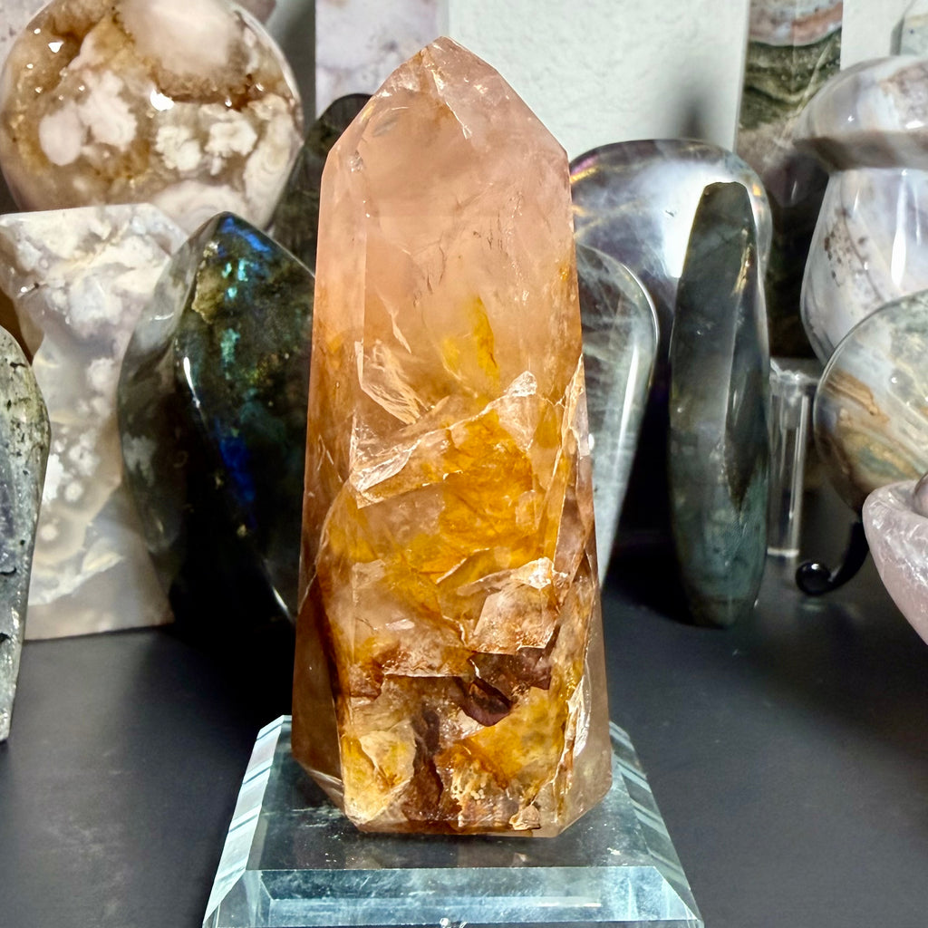 Rose Quartz Golden Healer Tower 39