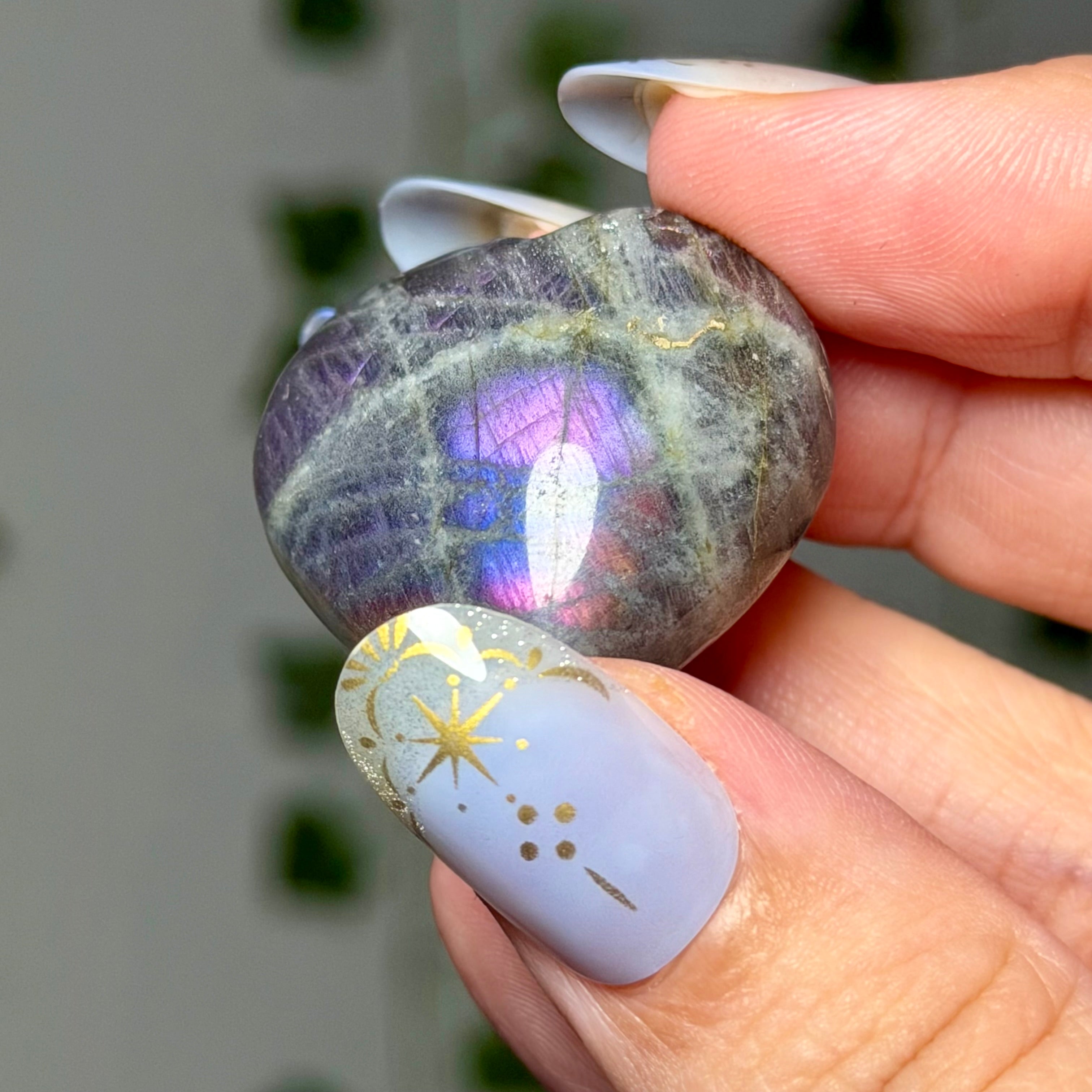 Mini labradorite heart 6G