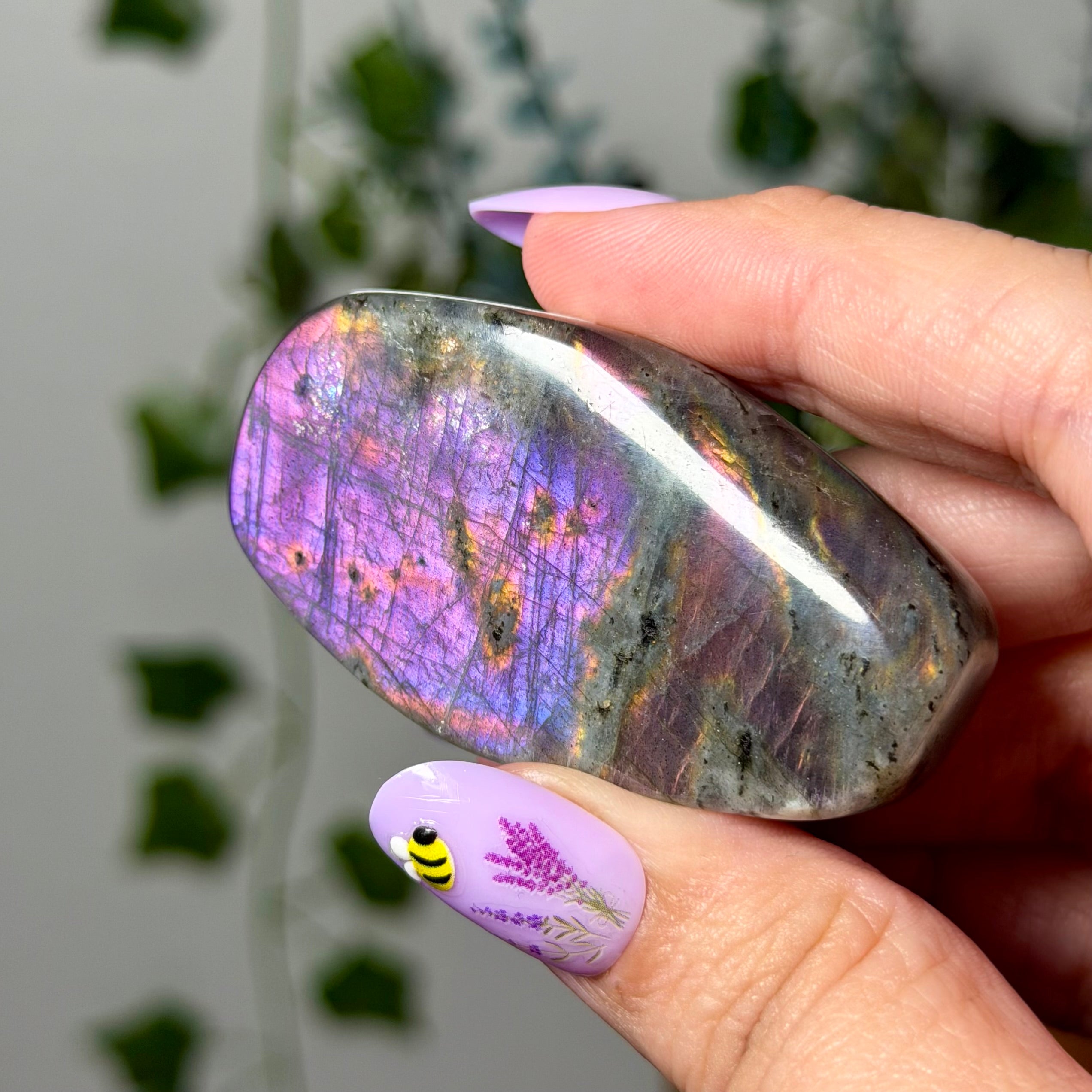 Pink Purple Labradorite 10B