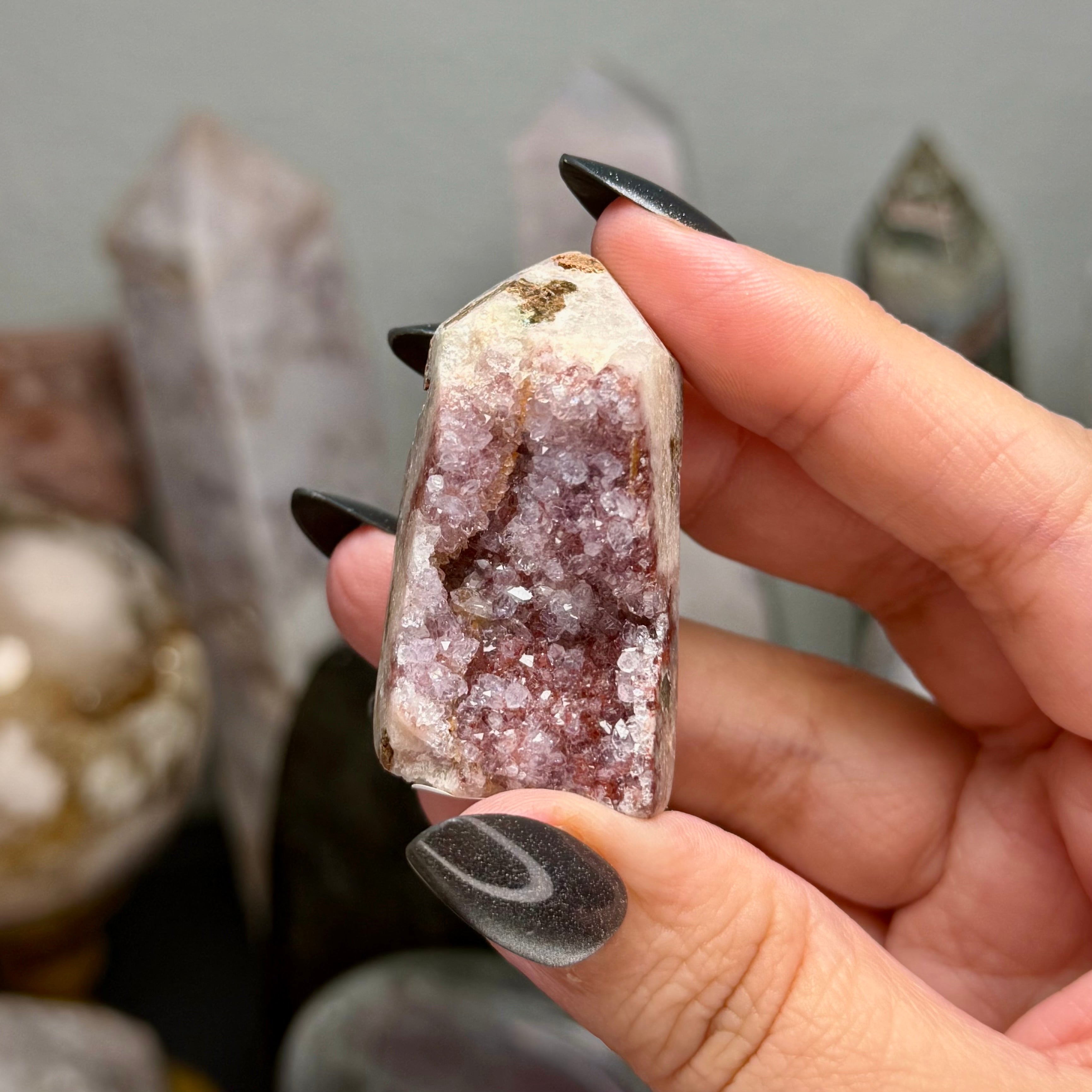 Mini Pink Amethyst Tower 15