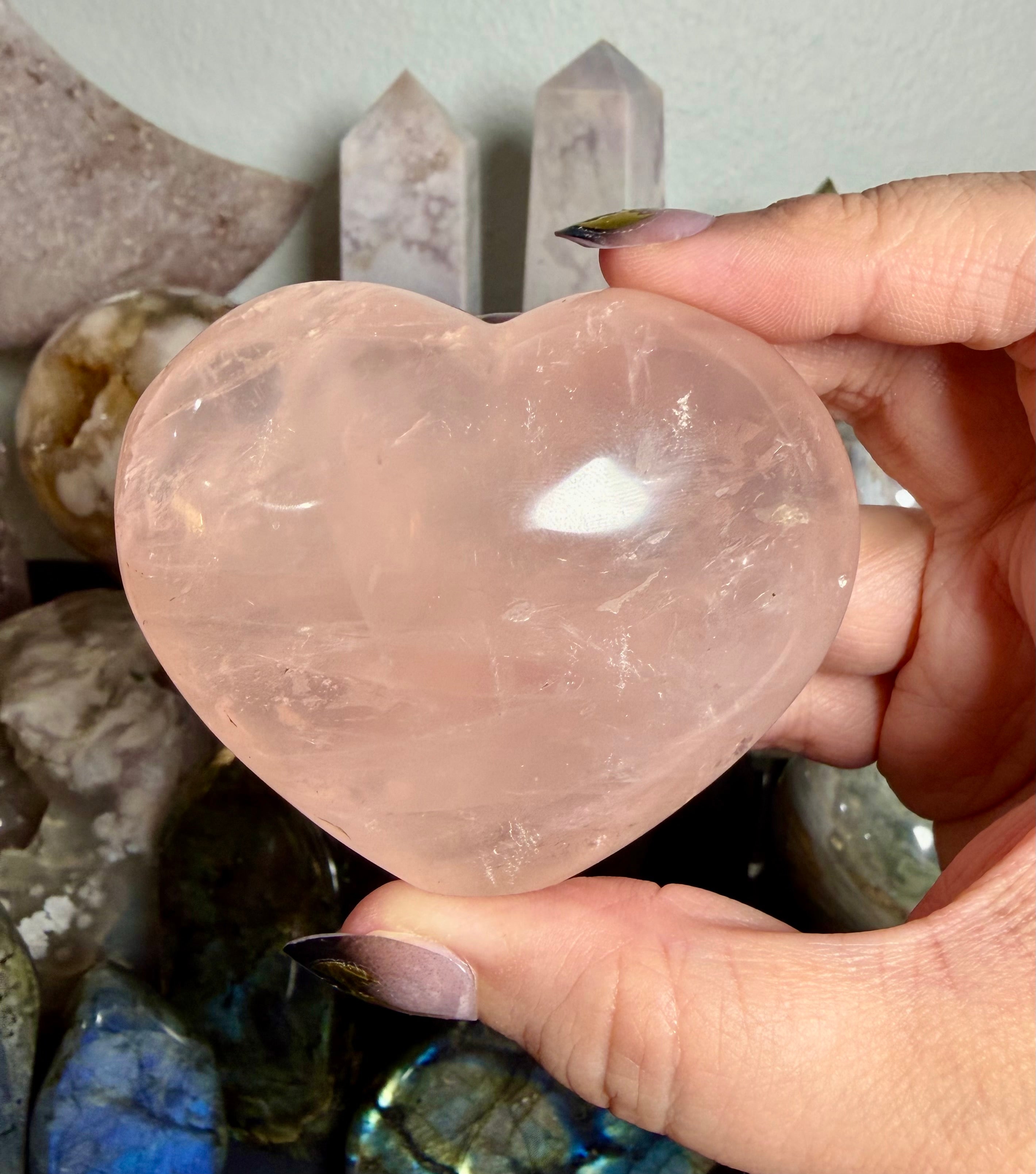 Rose Quartz Heart