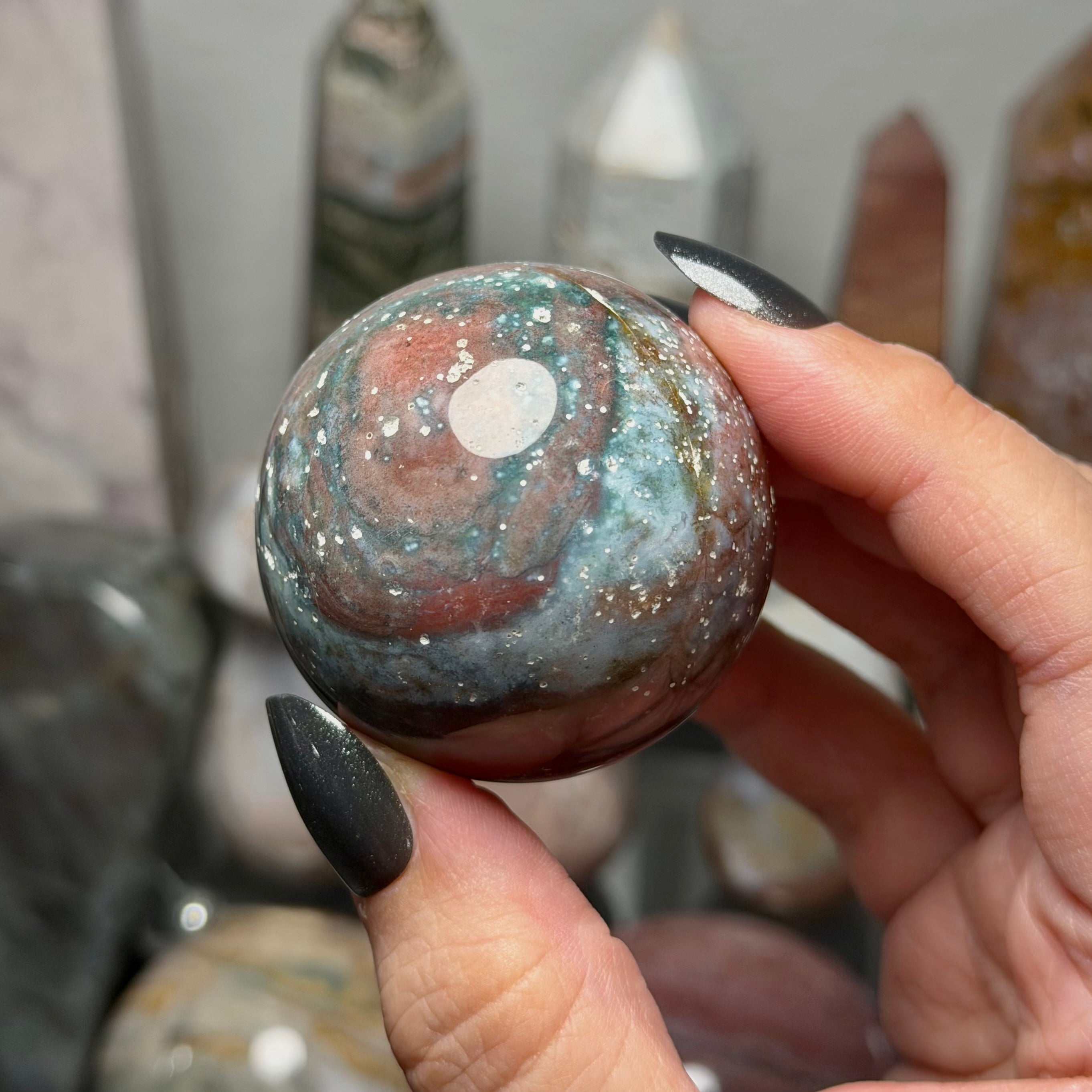 Ocean Jasper Sphere