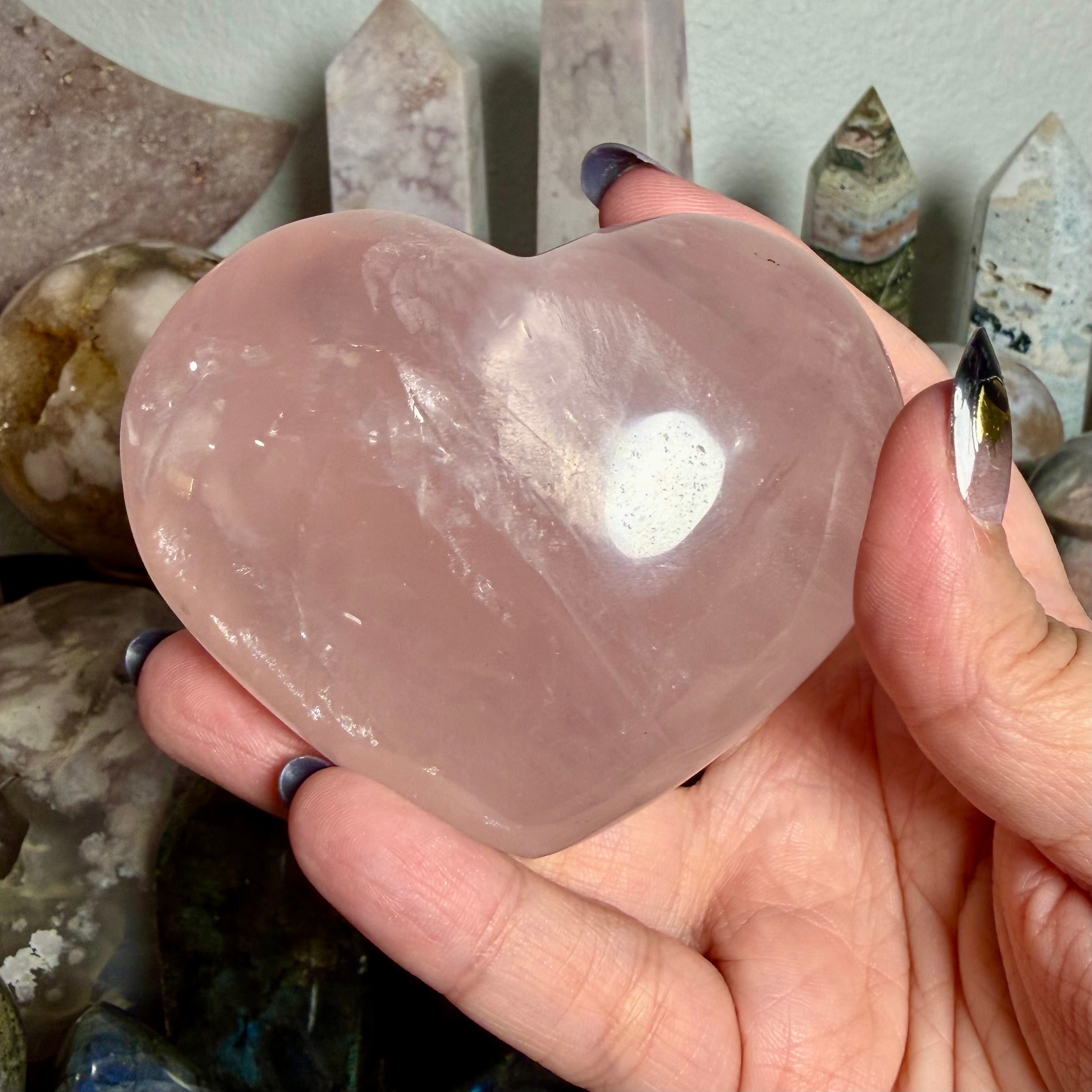 Rose Quartz Heart