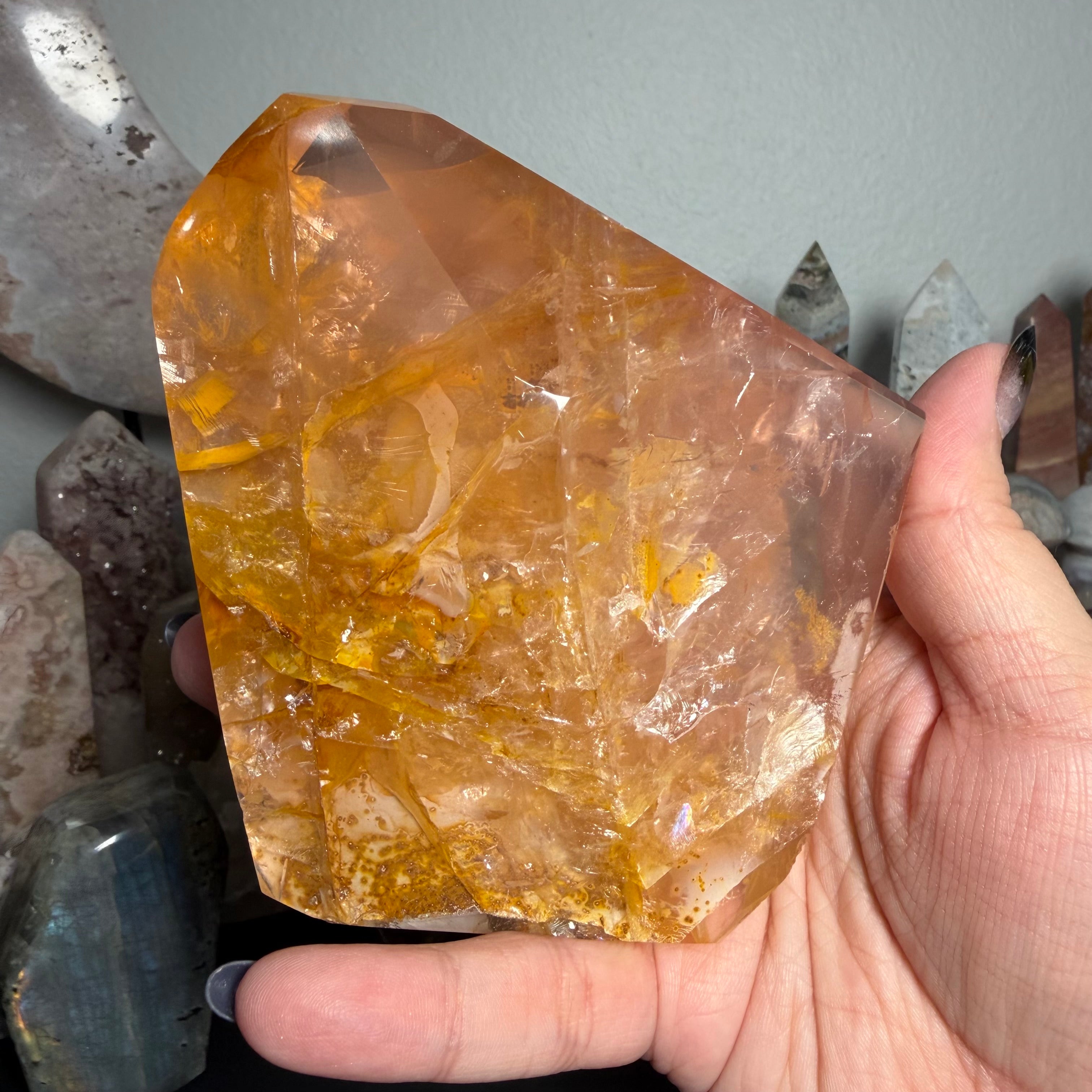 Rose Quartz Golden Healer 240