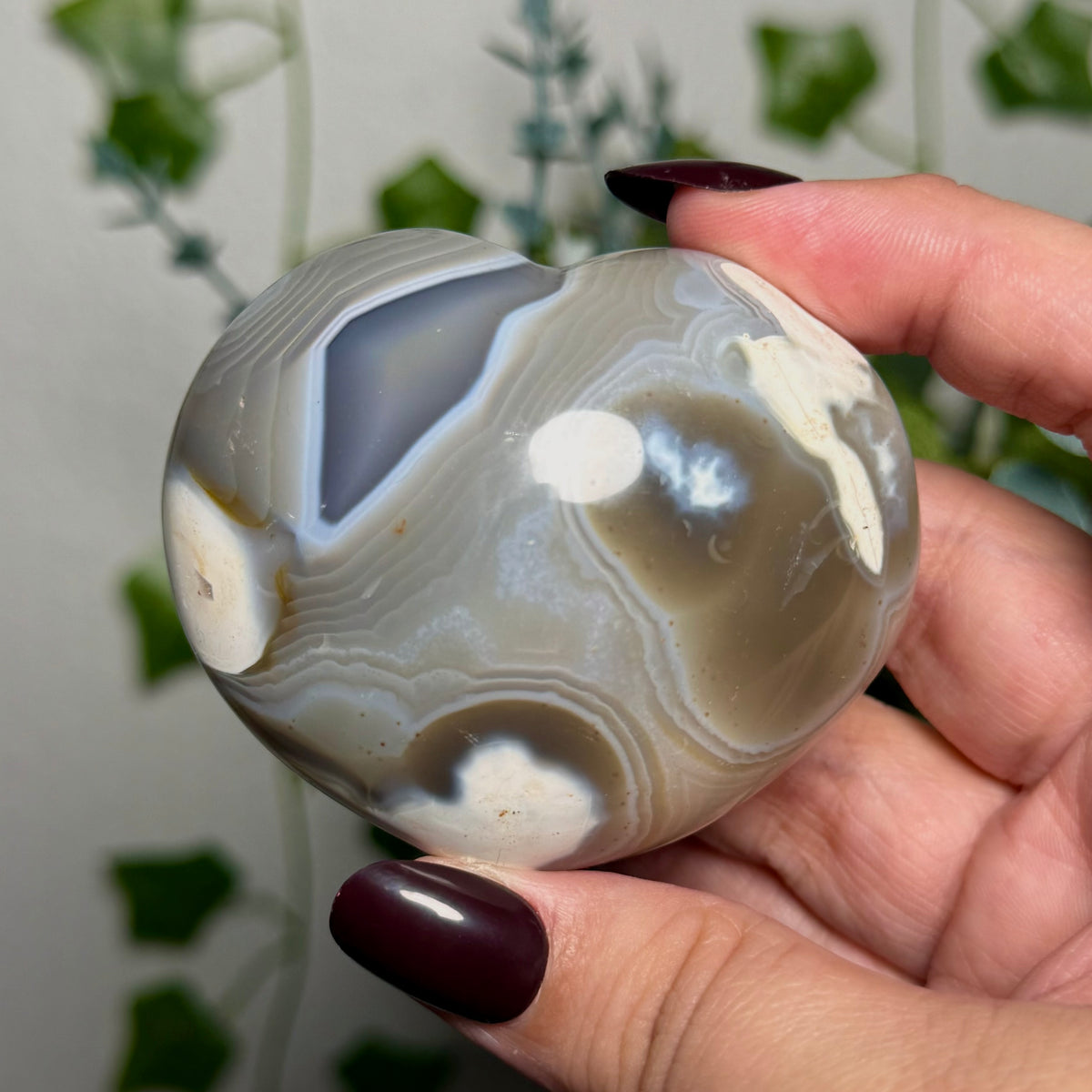 Orca Agate Heart 19C