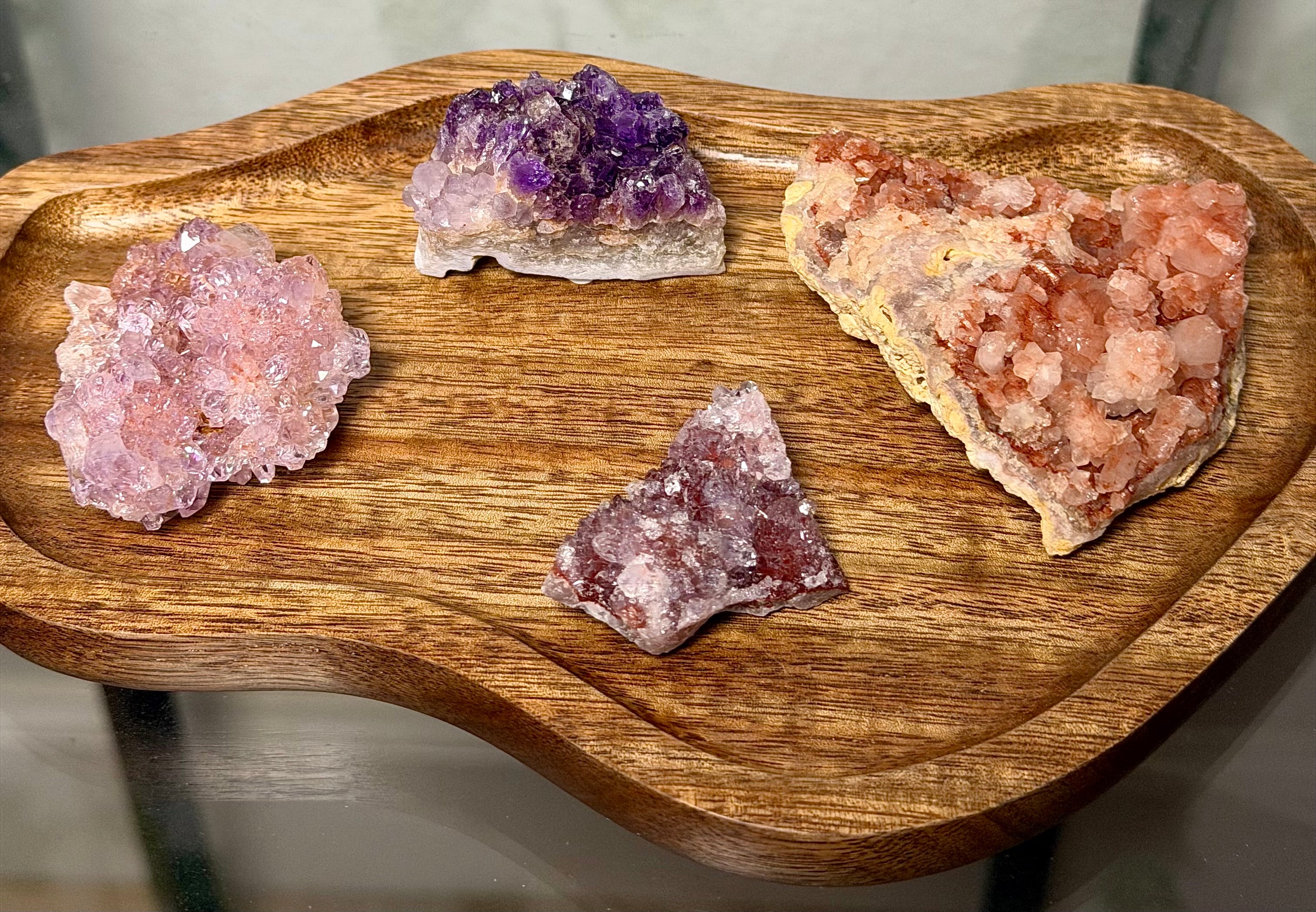 You Choose-Small Pink Amethyst Clusters