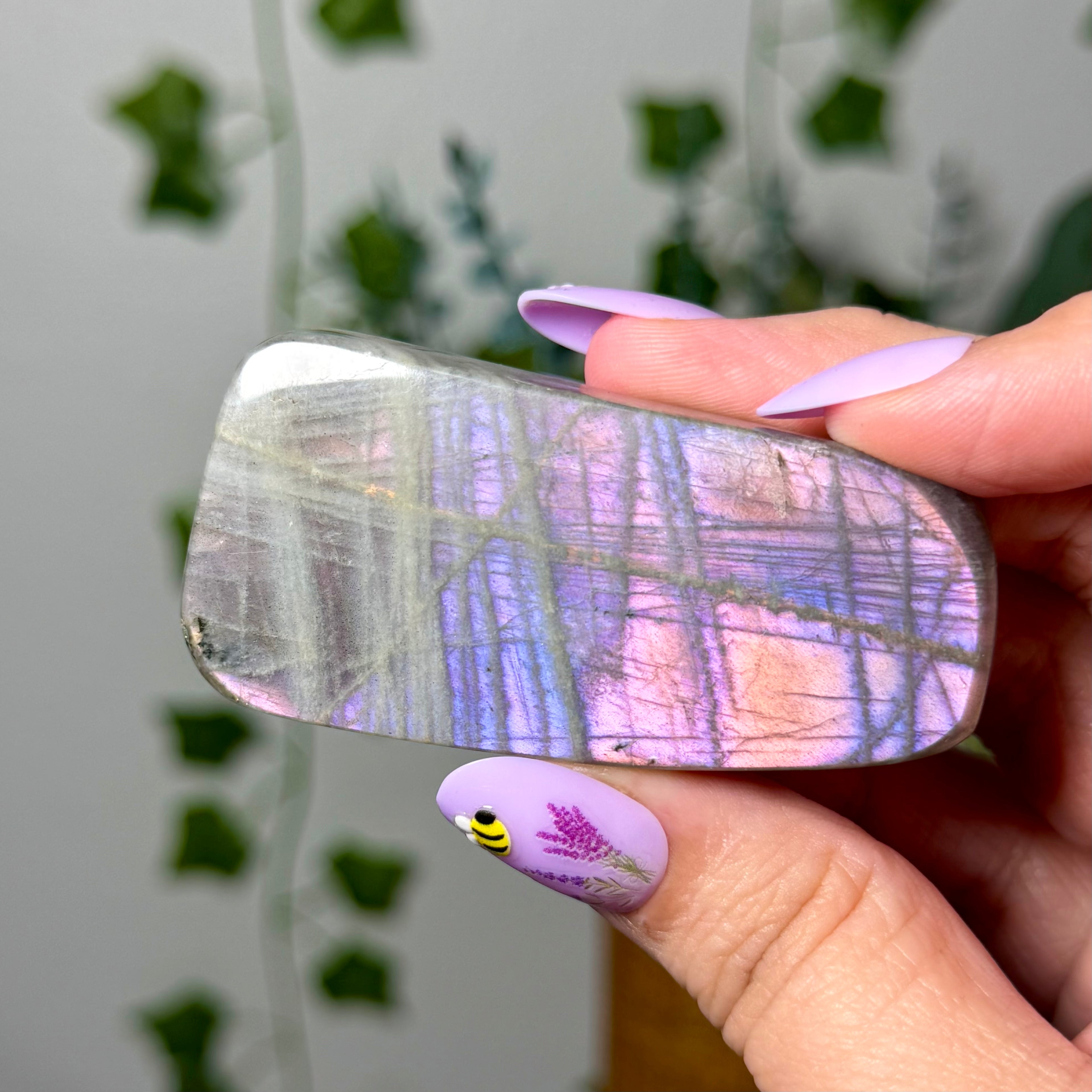 Pastel Pink Labradorite 12E