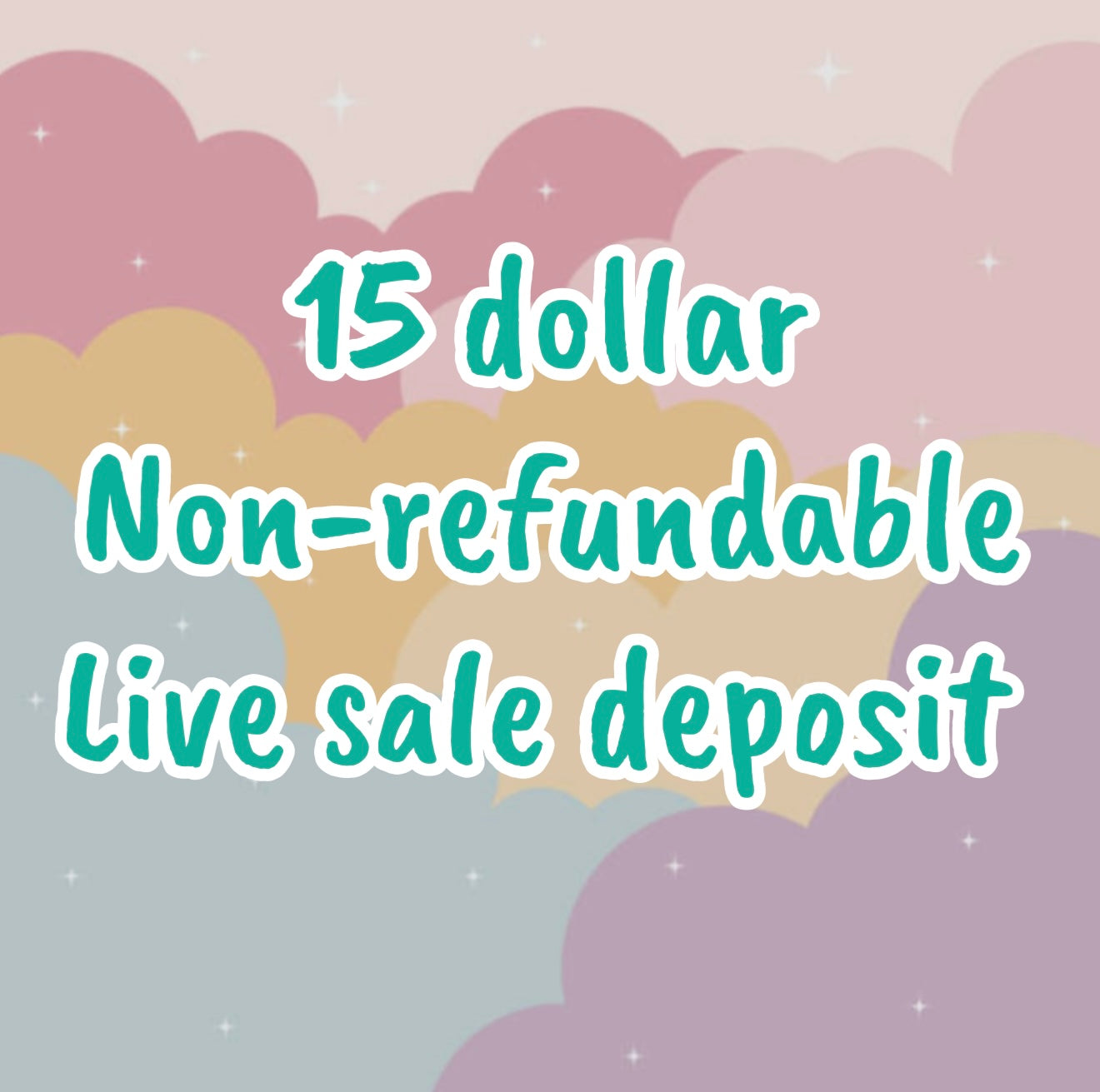 Live sale deposit