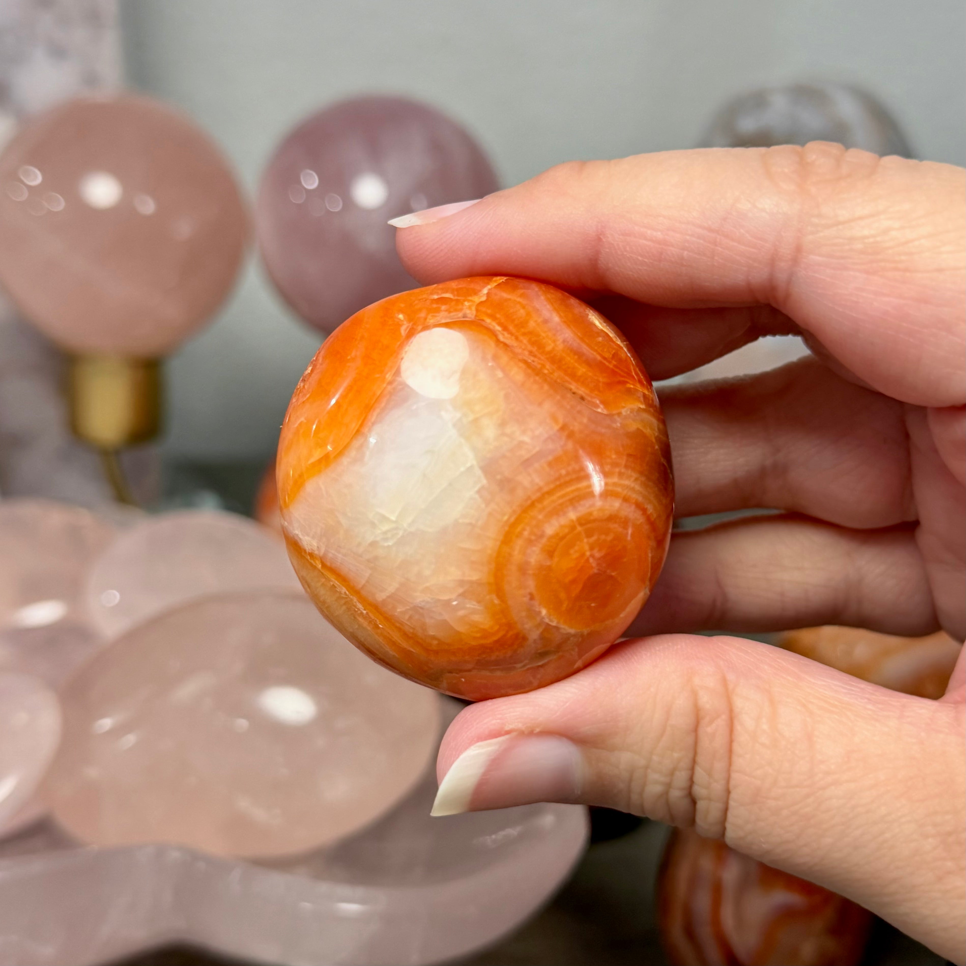 Carnelian Palm Stone 13b