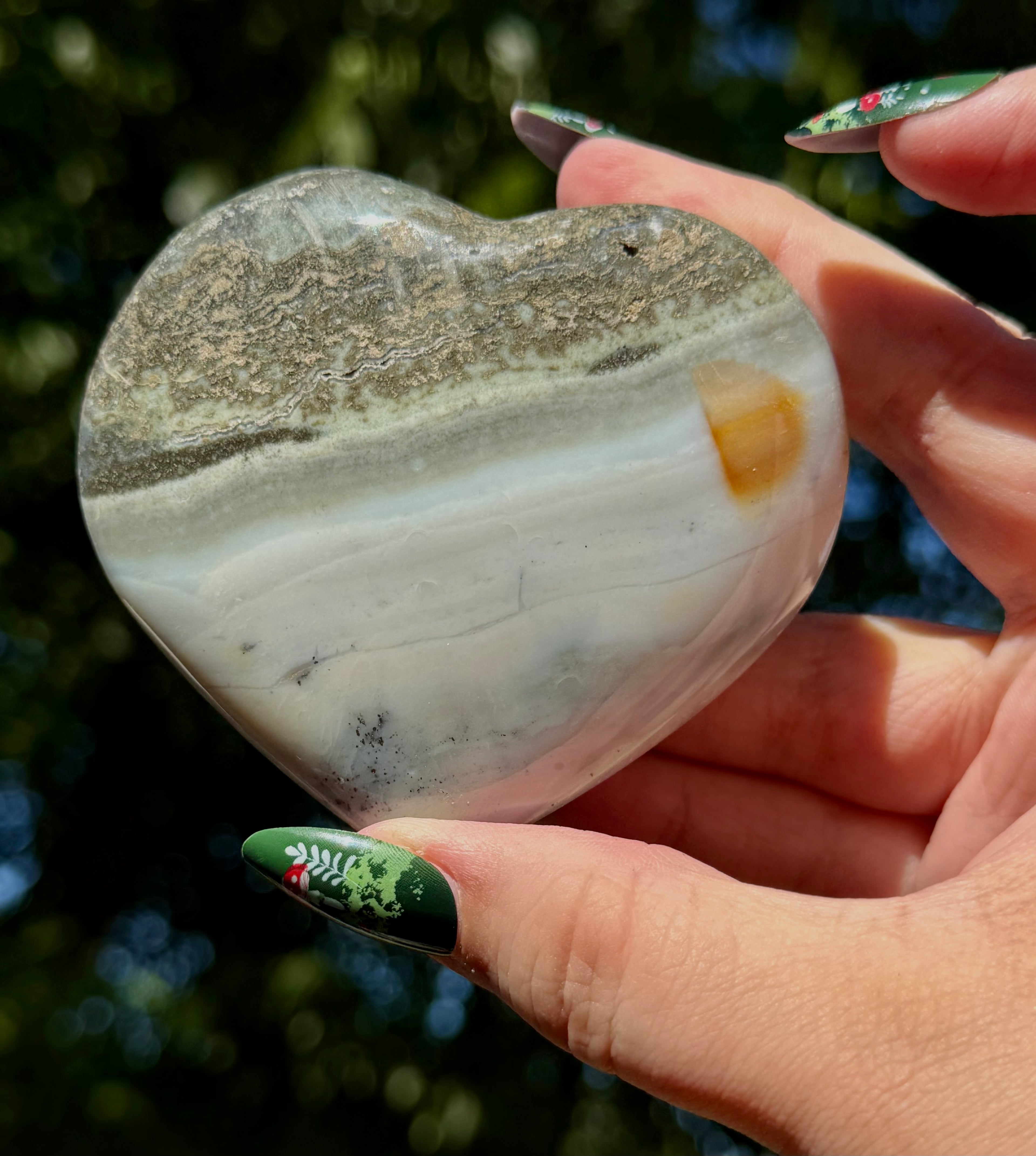 Ocean Jasper Heart