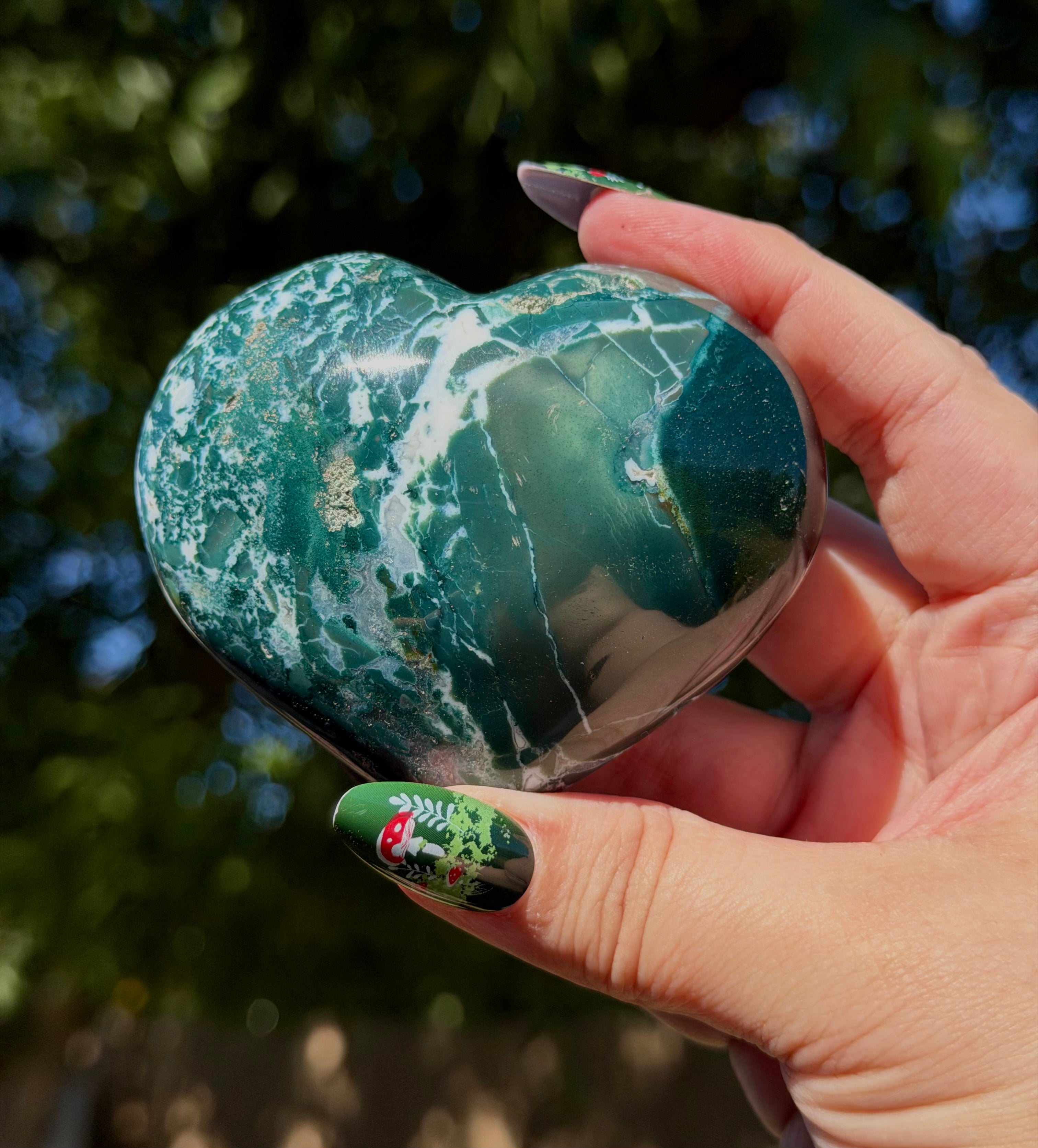 Ocean Jasper Heart
