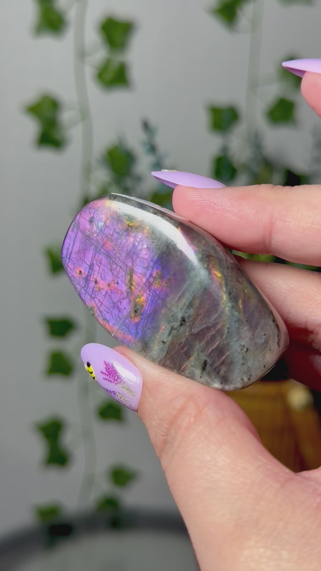 Pink Purple Labradorite 10B