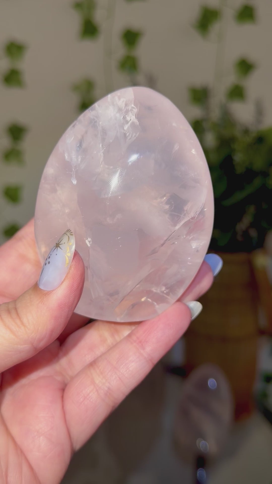 Rose quartz with star freeform 65