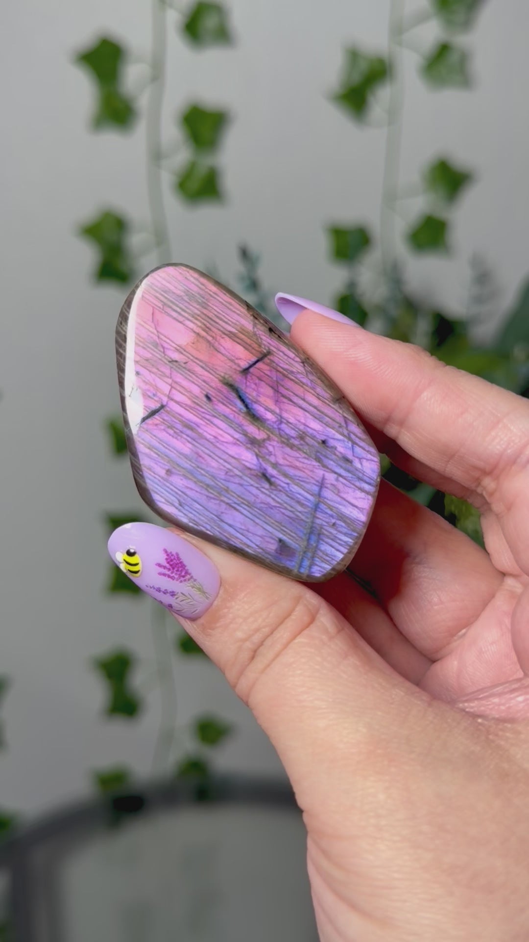 Pink Purple Labradorite 12D