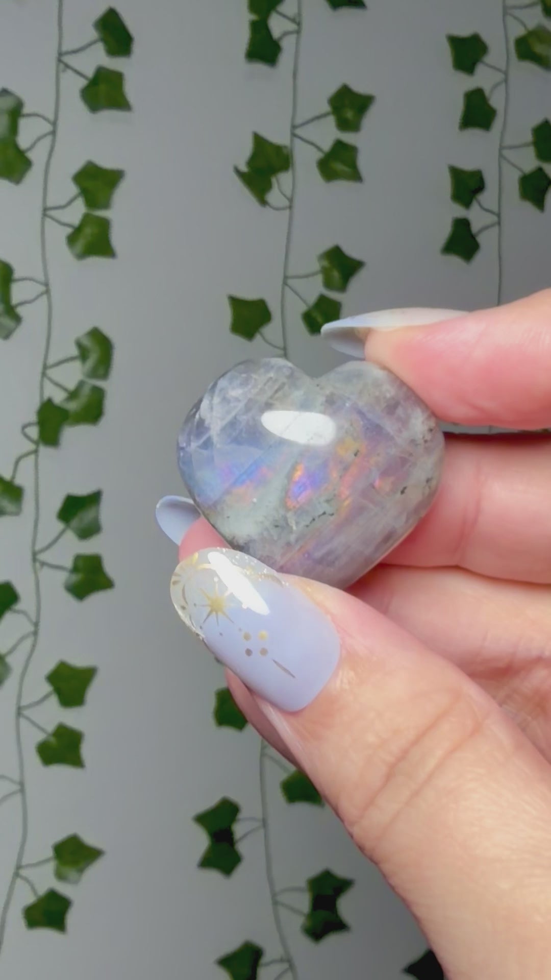 Mini labradorite heart 6D
