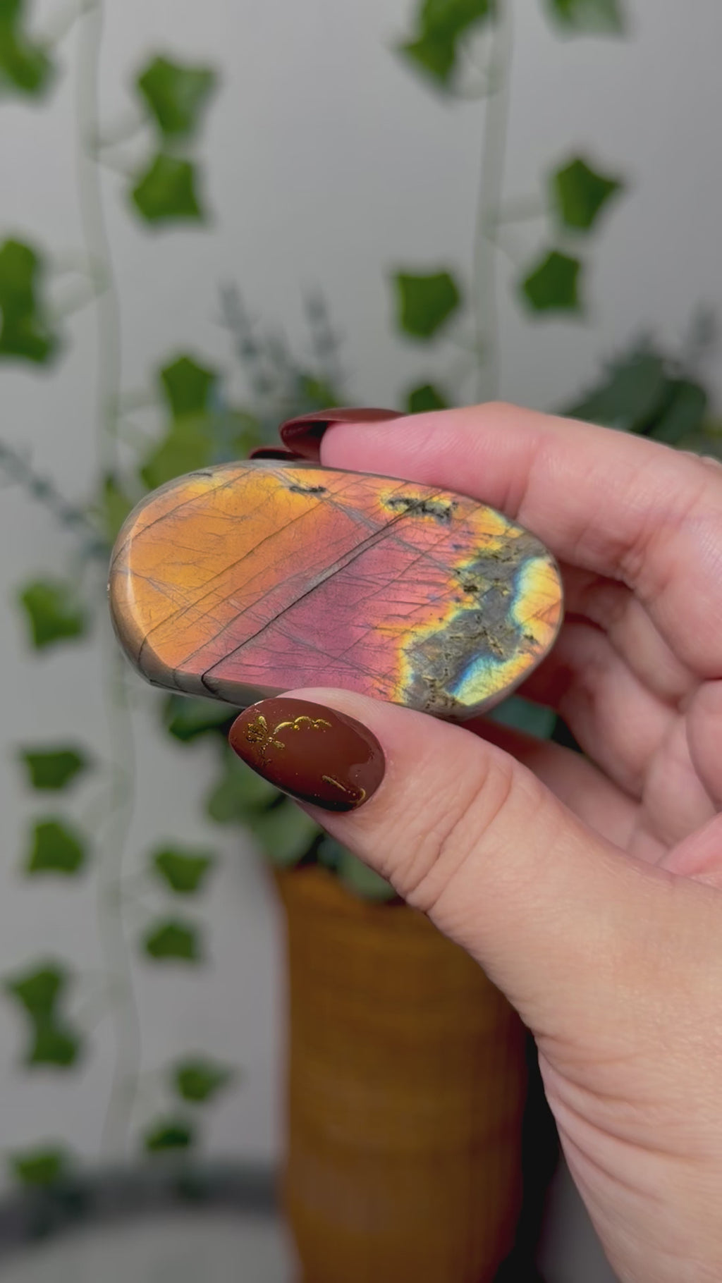 Orange Pink Labradorite 10P