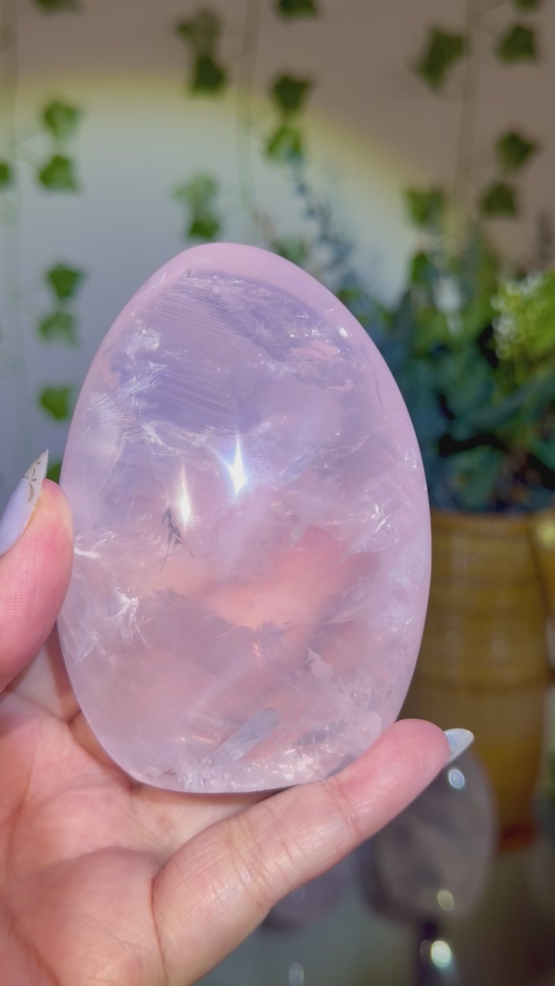 Rose quartz with star Freeform 72B