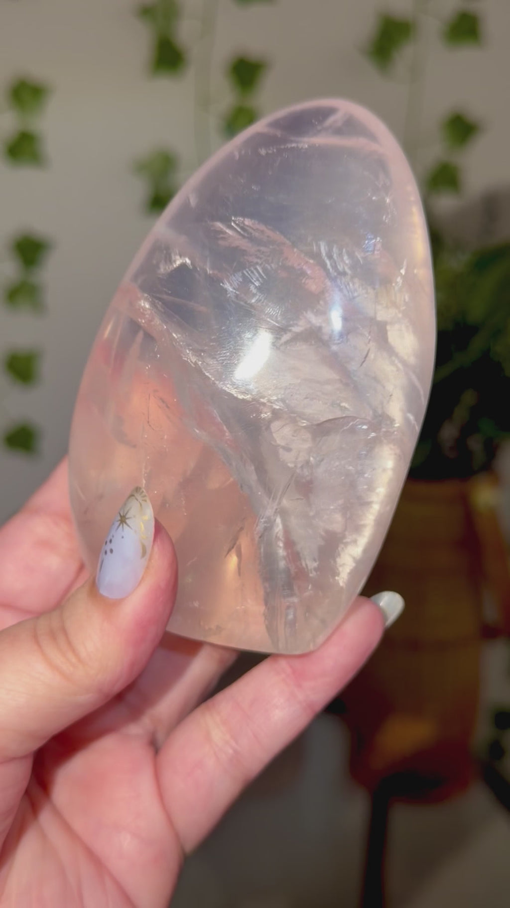 Rose quartz with star freeform 70