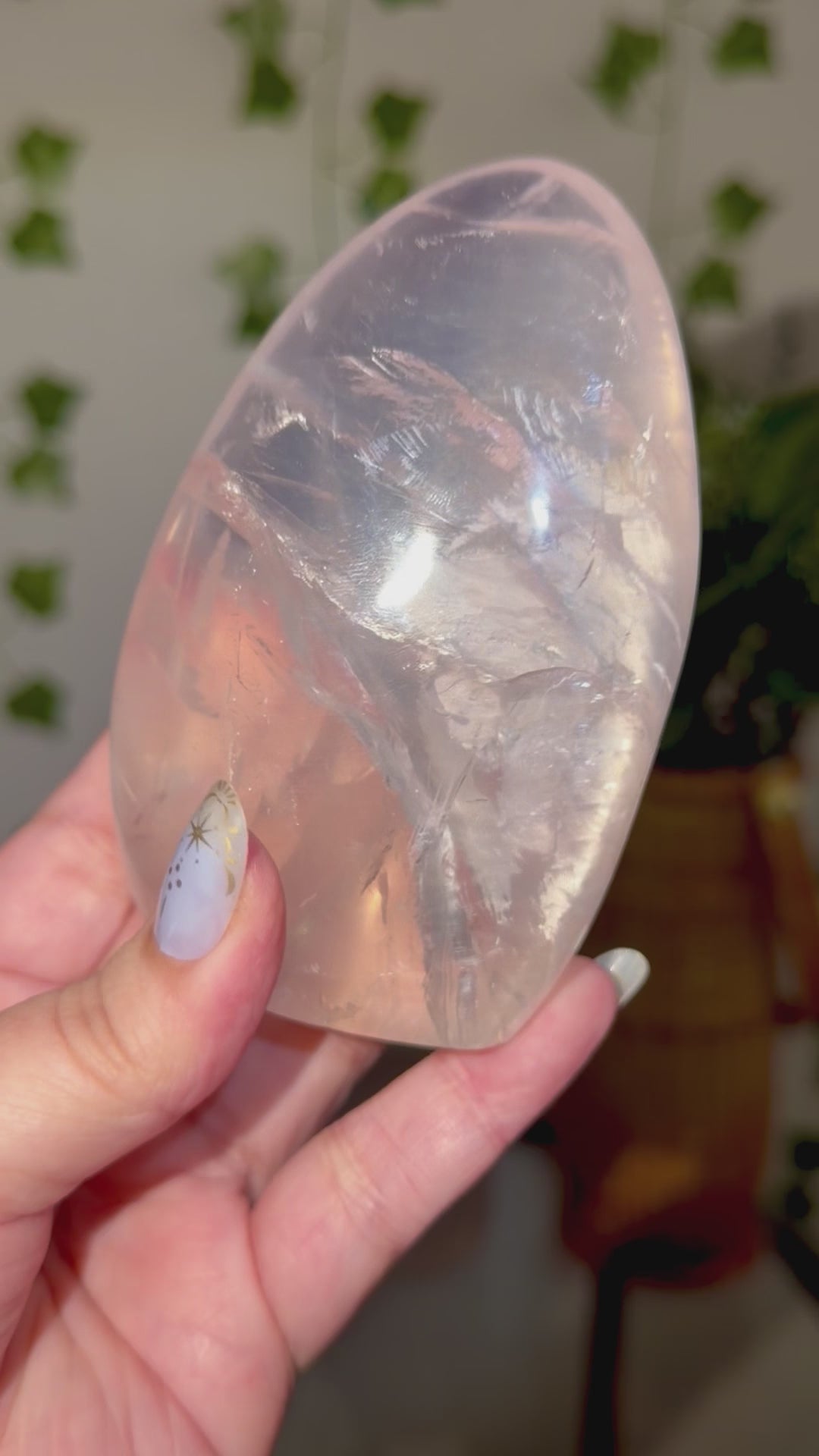 Rose quartz with star freeform 70
