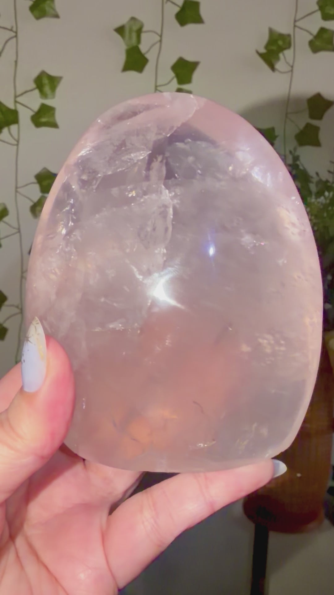 Rose quartz with star Freeform 77