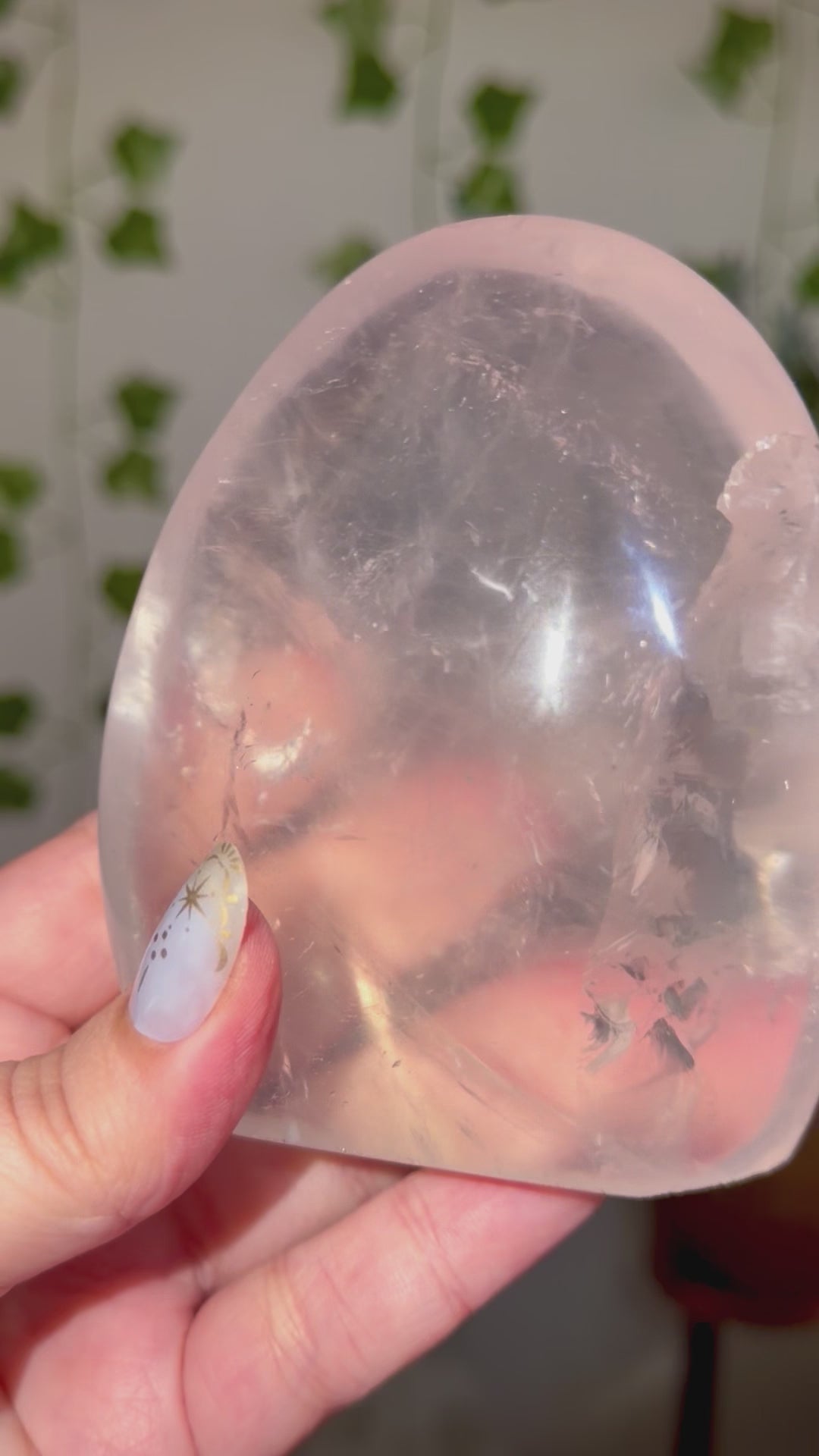 Rose quartz with star freeform 75
