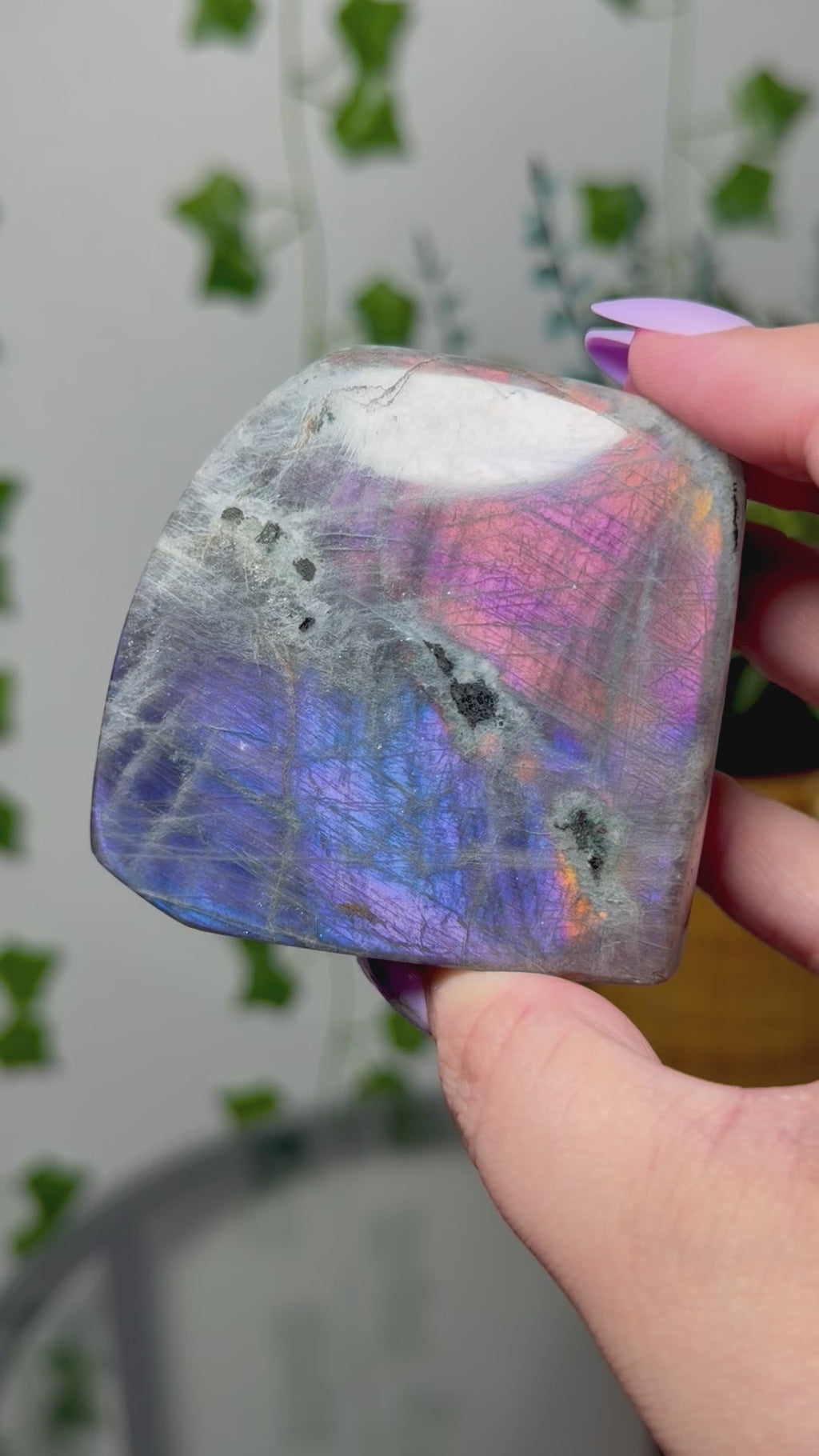 Pink and Purple Labradorite Freeform 36