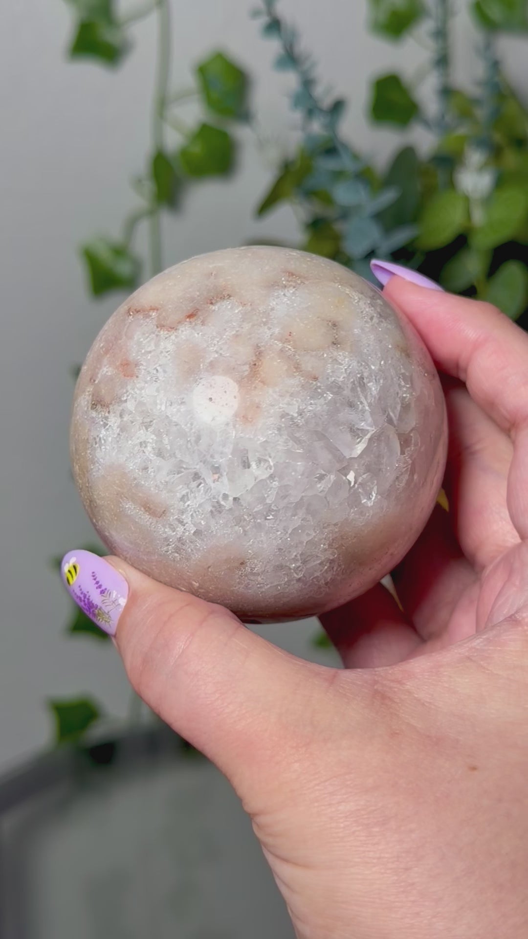 Pink Amethyst Sphere 37